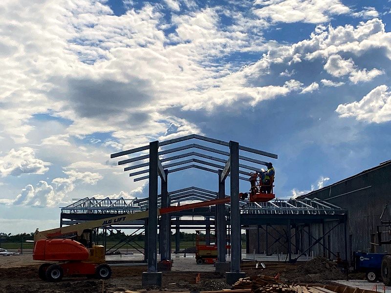 Structural steel framing